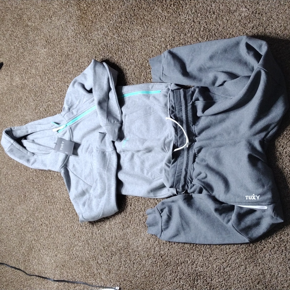 NWT Trendy Gray Women's One-Piece Tracksuit
